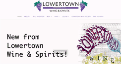 Desktop Screenshot of lowertownwine.com