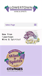 Mobile Screenshot of lowertownwine.com